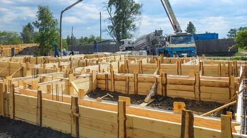 Свайный фундамент с ростверком в Орше