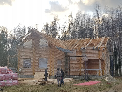Установка стропильной системы в Орше